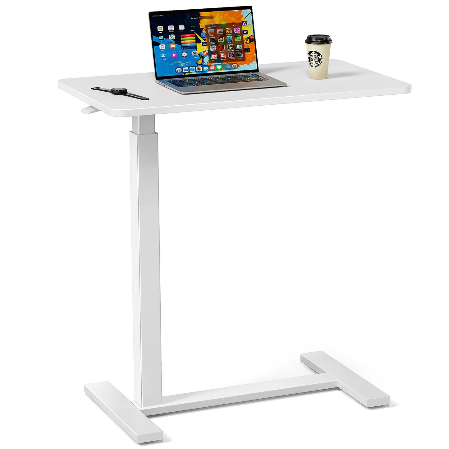 Adjustable Mobile Bed Table, Computer Desk, Mobile Standing Table - EZeeget online shop 