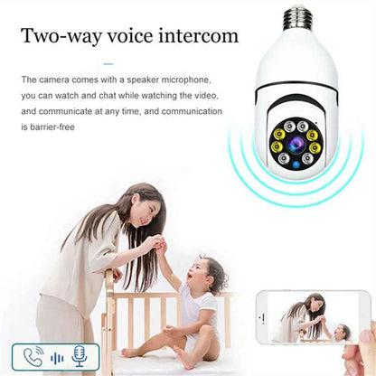 E27 Light Bulb Camera - 1080P HD Wireless Wifi Smart Home Security Solution - EZEEGET