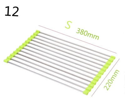 Folding Kitchen Drain Sink Rack Stainless Steel - EZeeget online shop 