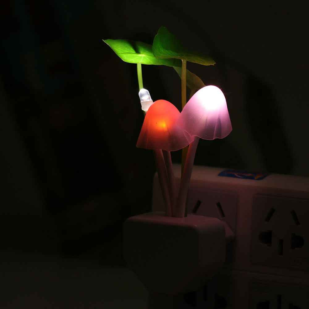 Color LED Mushroom Light, 3 Colors, With Sensor, Novelty, 220v - EZEEGET