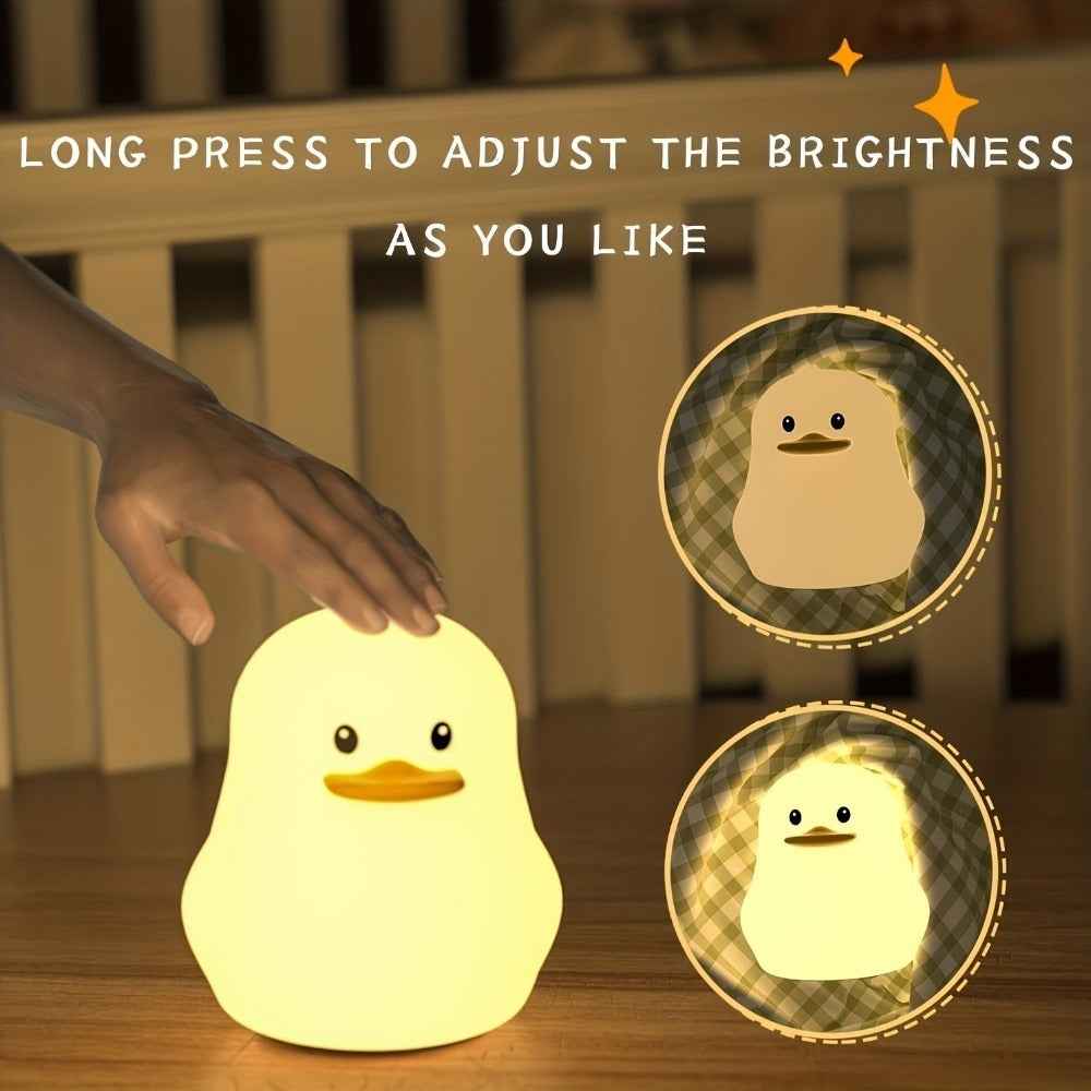 1 LED Cute Rainbow Light Changing Silicone Light Pat Control USB Charging Soft Silicone Light Christmas Gift For Girls Boys,mystery Box - EZEEGET