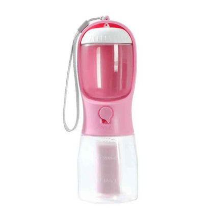 Portable Dog Water Cup - Multi-Functional Three-in-One Pet Supplies with Food and Garbage Bag - EZEEGET