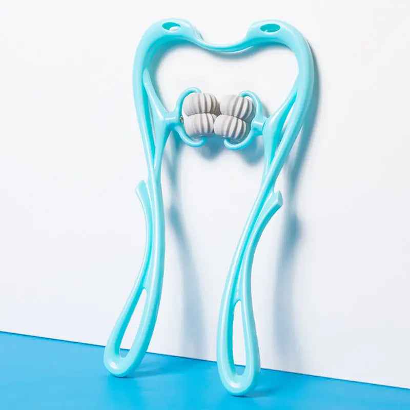 Multifunctional Manual Six-Wheel Neck Massage Roller for Effective Muscle Relief - EZEEGET