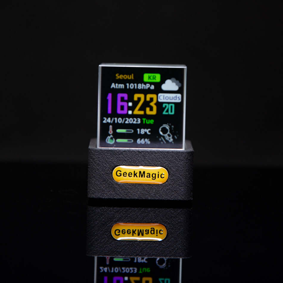 Trendy Mini Transparent WiFi Weather Clock Decoration Display EZeeget online shop