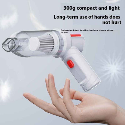 Car Wireless Charging Dual Use In Car And Home Handheld Vacuum Cleaner - EZEEGET