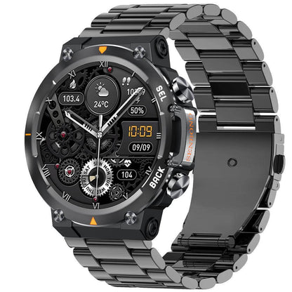 Senbono 2024 MAX18 Men's Arma Oled 1.43-inch HD Large Screen Smart Watch With Gesture Control, AI Voice And Call Function - EZEEGET