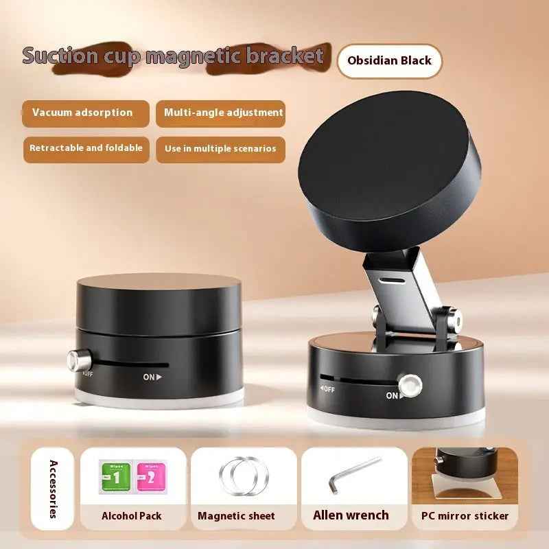 Foldable Magnetic Car Phone Holder with Suction Cup for Effortless Hands-Free Navigation - EZEEGET