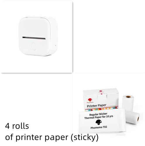 Portable Mini Thermal Label Printer Home Photo Printer Student Wrong Question Printer Bluetooth-compatible Mini Label Printer Price Tag - EZEEGET