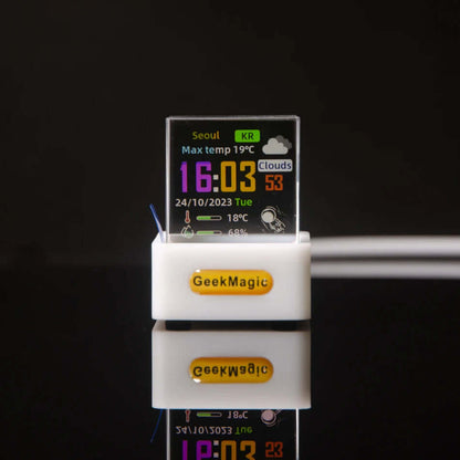 Trendy Mini Transparent WiFi Weather Clock Decoration Display EZeeget online shop