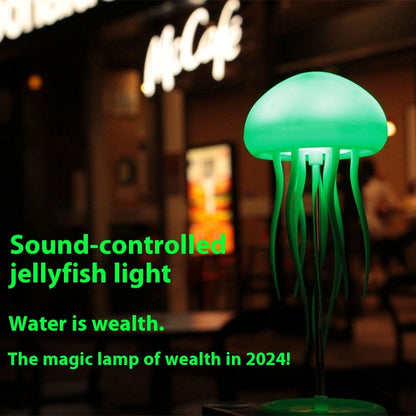 Jellyfish Mood Lamp LED Jellyfish Night Light Portable Jellyfish Lamp Jellyfish Decorations Smart Table Lamp For Bedside Desk - EZeeget online shop 