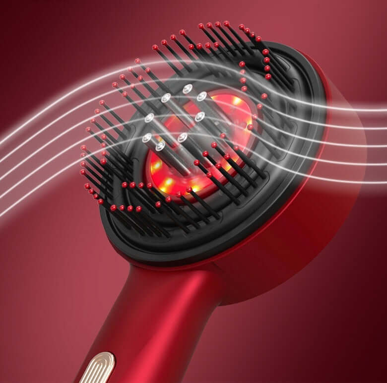Electric Massage Comb Home Scalp Drain Comb Red Light Anti-slip Hair Care Multi-functional Massage Comb EZeeget online shop