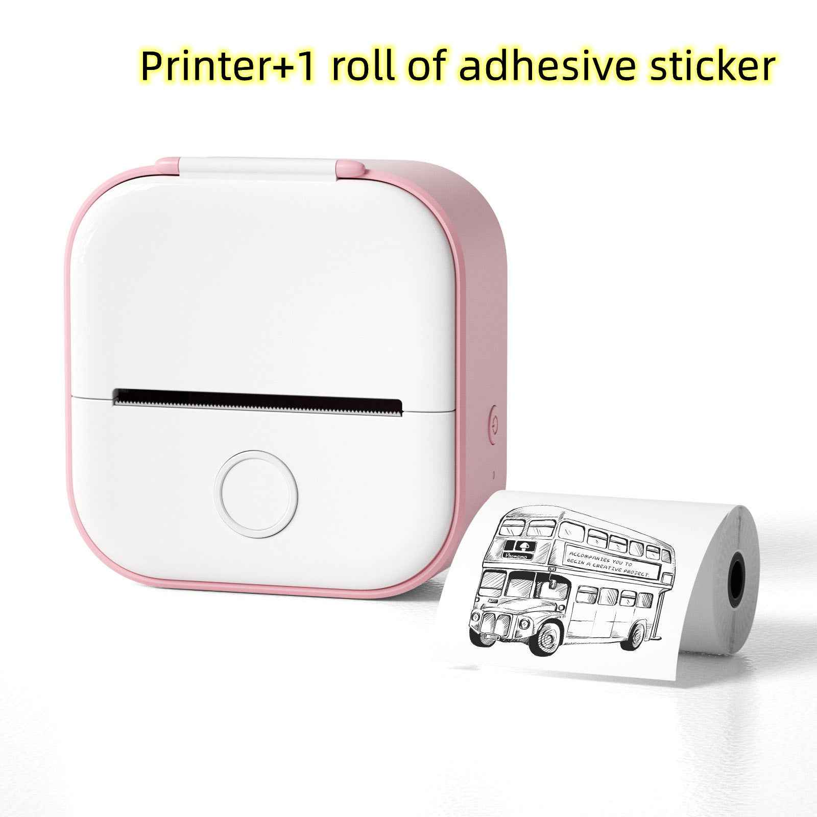 Portable Mini Thermal Label Printer Home Photo Printer Student Wrong Question Printer Bluetooth-compatible Mini Label Printer Price Tag - EZEEGET