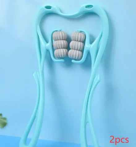 Multifunctional Manual Six-Wheel Neck Massage Roller for Effective Muscle Relief - EZEEGET