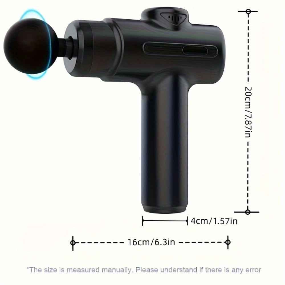 Massage Gun Deep Tissue Percussion Massager For Athletes,Handheld Body Back Muscle Massager Gun With 8 Massage Heads - EZEEGET