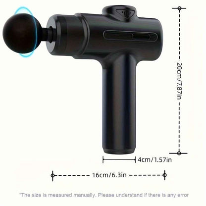 Massage Gun Deep Tissue Percussion Massager For Athletes,Handheld Body Back Muscle Massager Gun With 8 Massage Heads - EZEEGET