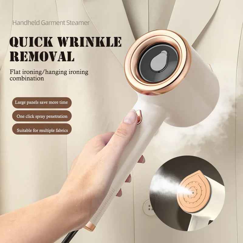 Mini Portable Handheld Garment Steamer Fabric Steam Iron For Clothes Travel Home Appliances Vertical US Plug Ironing Machine - EZEEGET