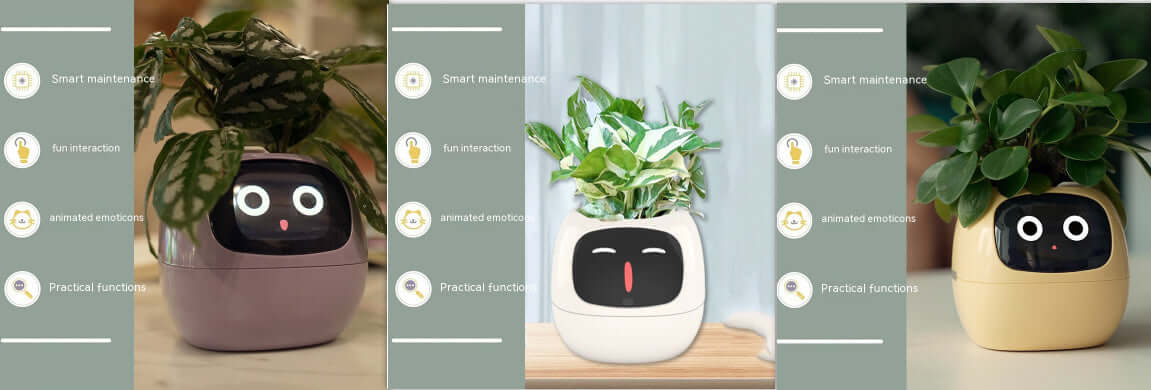Smart Planter Endless Fun Over 49 Rich Expressions 7 Smart Sensors And AI Chips Make Raising Plants Easy And Fun EZeeget online shop