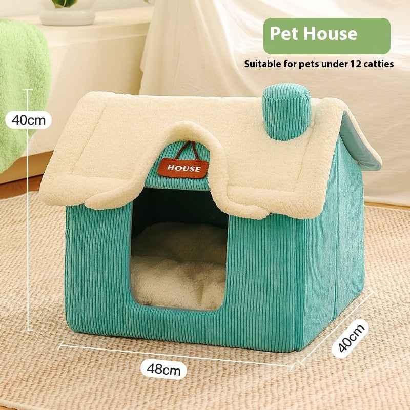 Creative Cartoon Printing Warm Pet Bed - EZEEGET