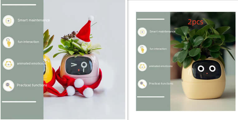 Smart Planter Endless Fun Over 49 Rich Expressions 7 Smart Sensors And AI Chips Make Raising Plants Easy And Fun EZeeget online shop
