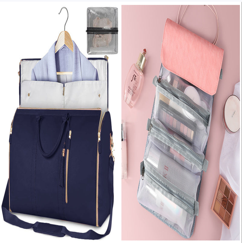 Large Capacity Travel Duffle Bag Women's Handbag Folding Suit Bag Waterproof Clothes Totes EZeeget online shop