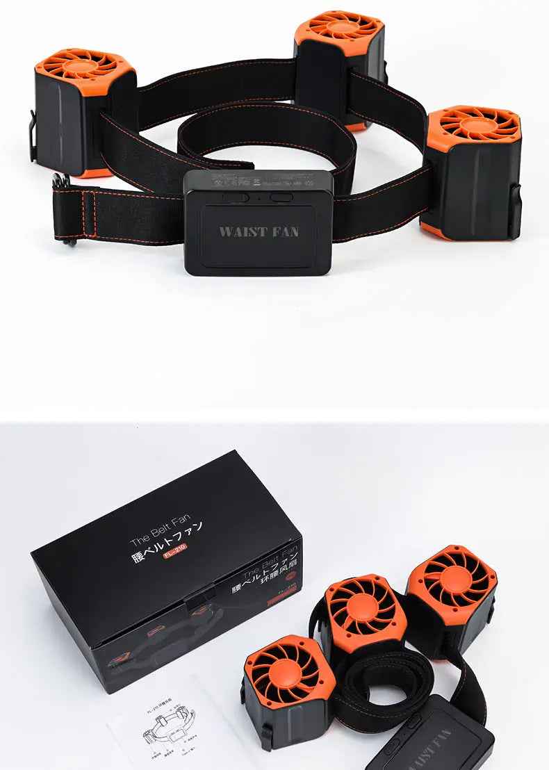 Usb Charging Portable Fan - Compact and Convenient Belt Fan for On-the-Go Comfort - EZEEGET
