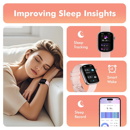 Smart Watch Bluetooth Call &1.95 HD Screen -Heart Rate SpO2 Sleep Monitor, 3ATM Waterproof Fitness Tracker For IoS Android EZeeget online shop