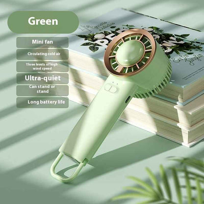 Portable Turbine Strong Digital Display Folding Mini Handheld Fan