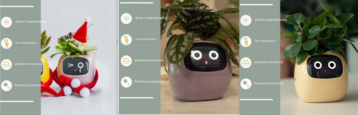 Smart Planter Endless Fun Over 49 Rich Expressions 7 Smart Sensors And AI Chips Make Raising Plants Easy And Fun EZeeget online shop