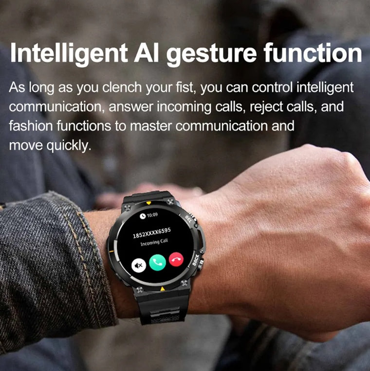 MAX18 Men Smartwatch AMOLED1.43inch Big Screen BT Calls Gesture Control AI Voice Sports Smart Watch Men EZeeget online shop
