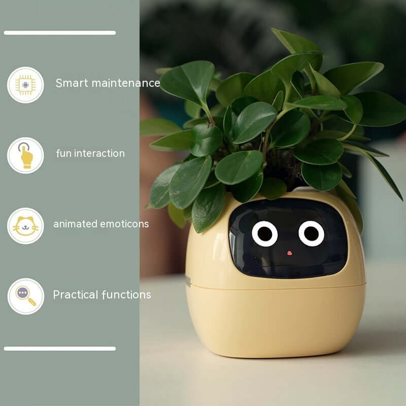 Smart Planter Endless Fun Over 49 Rich Expressions 7 Smart Sensors And AI Chips Make Raising Plants Easy And Fun EZeeget online shop
