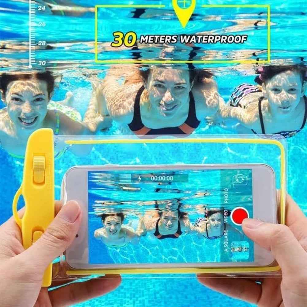 2 Packs Waterproof Phone Pouch For Drifting Diving Swimming, Underwater Dry Bag Case Cover For Phone - EZEEGET