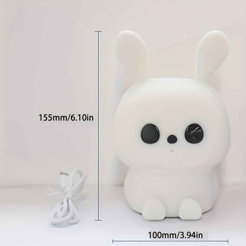 1 LED Cute Rainbow Light Changing Silicone Light Pat Control USB Charging Soft Silicone Light Christmas Gift For Girls Boys,mystery Box - EZEEGET