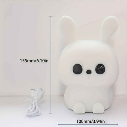 1 LED Cute Rainbow Light Changing Silicone Light Pat Control USB Charging Soft Silicone Light Christmas Gift For Girls Boys,mystery Box - EZEEGET