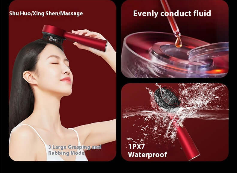 Electric Massage Comb Home Scalp Drain Comb Red Light Anti-slip Hair Care Multi-functional Massage Comb EZeeget online shop