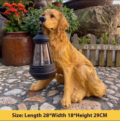 Solar Garden Lamp Ornament Decoration Resin Crafts - EZEEGET