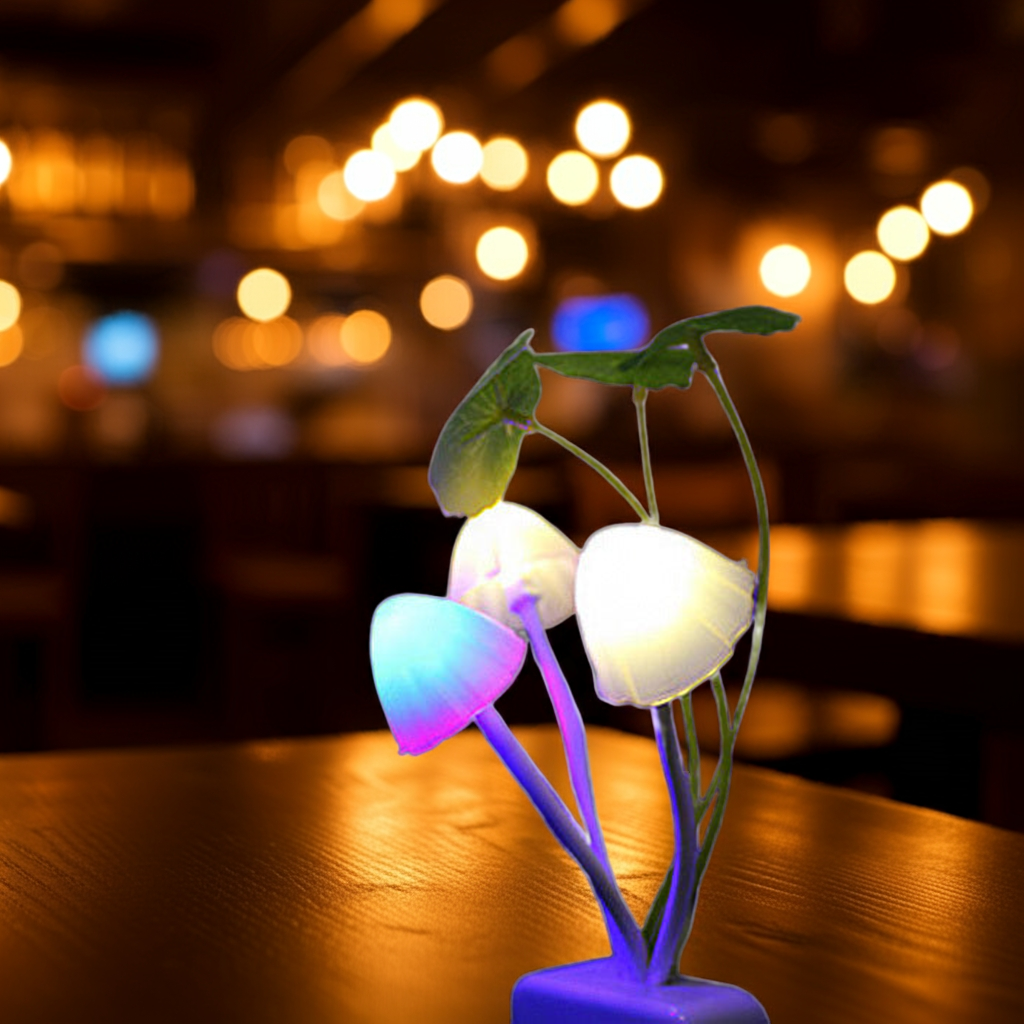 Color LED Mushroom Light, 3 Colors, With Sensor, Novelty, 220v EZeeget online shop